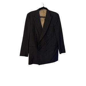 Paul Stuart All Year Wool Double Breasted Stripe Suit